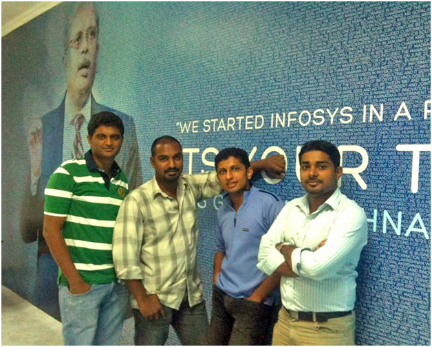 Profoundis Founders. L-R: Jofin, Nithin, Arjun, Anoop